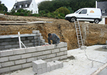 Réalisation des fondations à Saint-Aubin-des-Grois